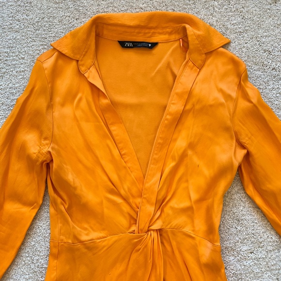 ORANGE MINI DRESS - Picture 6 of 10